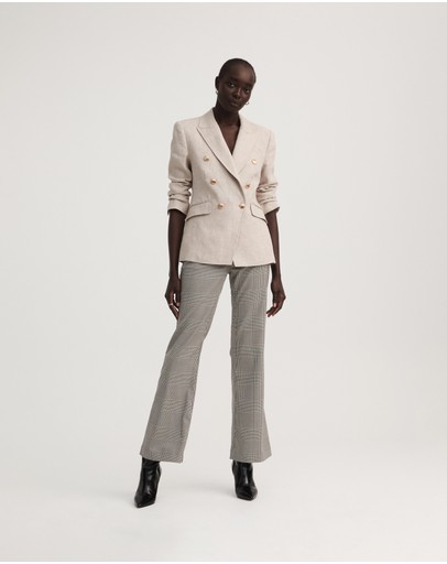 Witchery Yarn Dye Linen Blazer