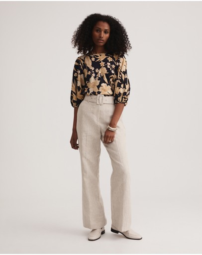 Witchery Cotton Sketch Floral Top