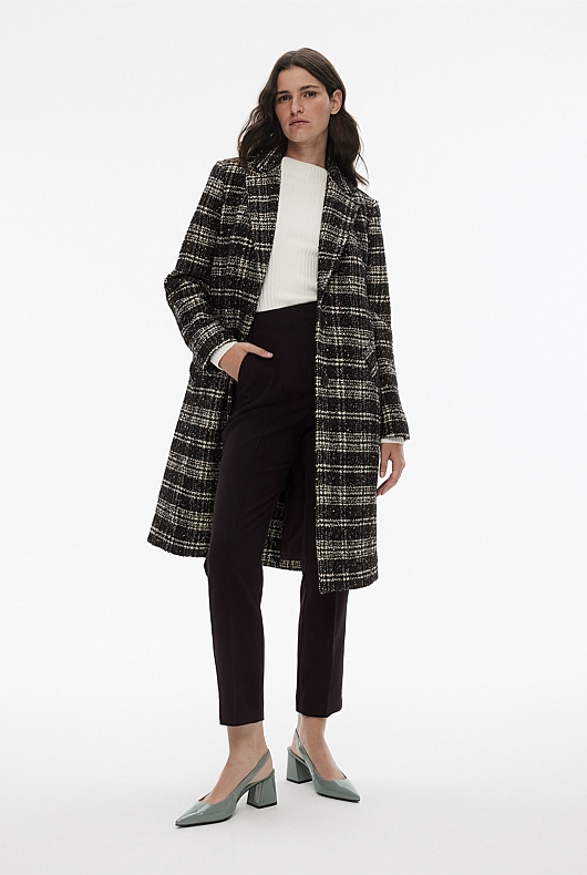 Leather Patent Block Heel - Eucalyptus