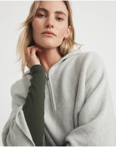 Witchery Hooded Knit Poncho