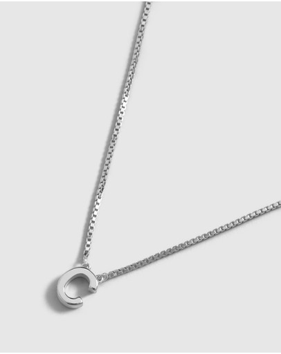 Witchery Sterling Silver Initial Necklace