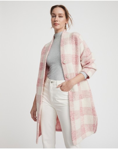 Witchery Check Knit Shacket