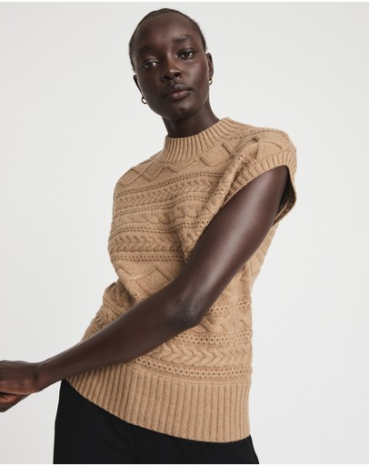 Witchery Cable Knit Vest