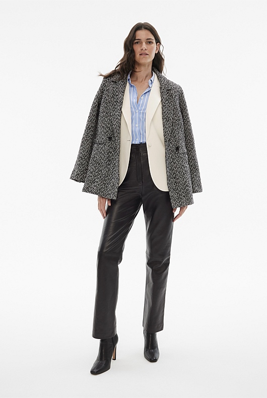 Cotton Stripe Oxford Shirt - Chalk Blue