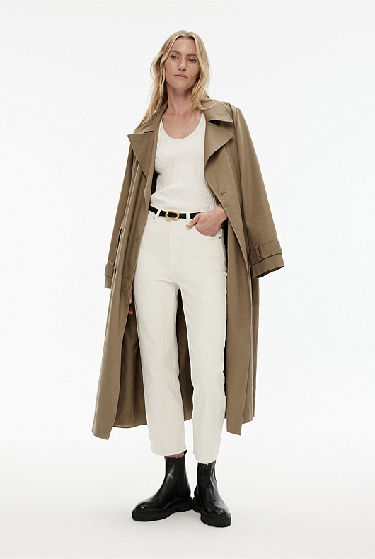 Scoop Neck Knit Tank - Chalk