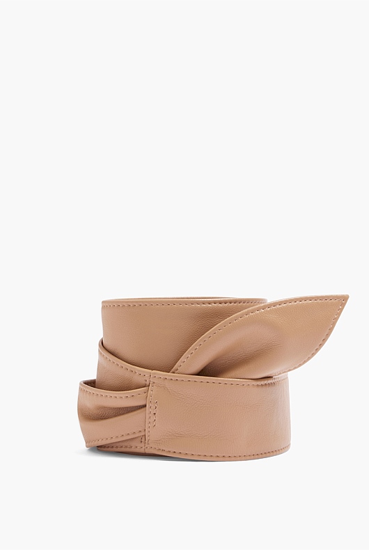 Kat Leather Tie Belt - Acorn