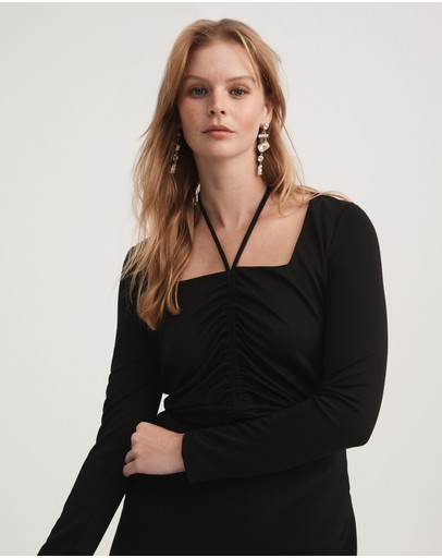 Witchery Ruched Halter Top