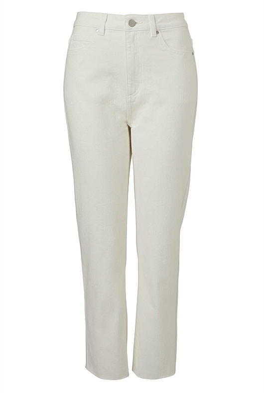 Sadie Straight Jean - Parchment