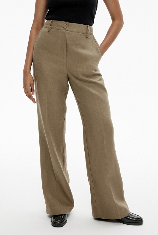 Linen Trouser - Washed Green