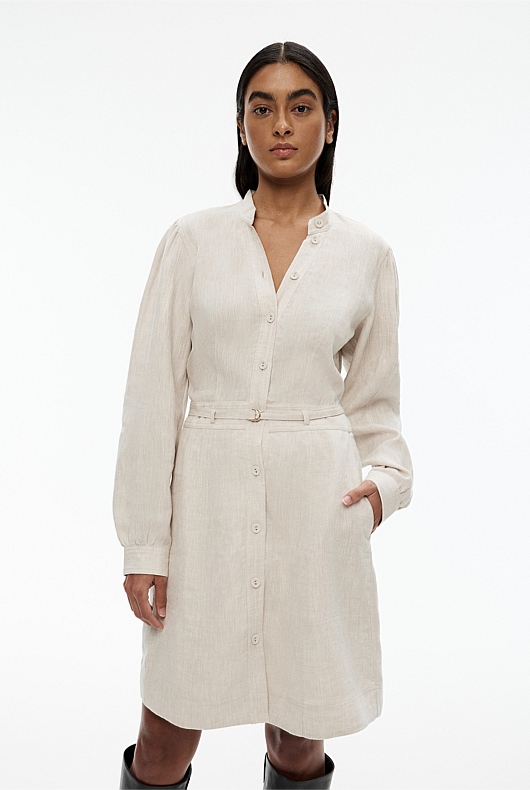 Hemp Utility Dress - Flax