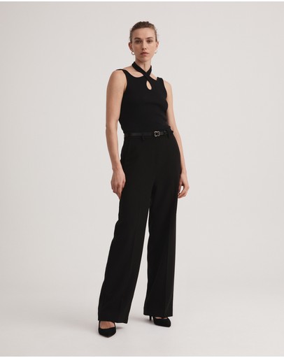 Witchery Cotton Rib Strap Tank