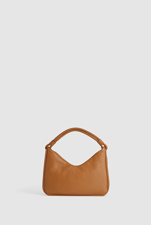 Soft Leather Shoulder Bag - Ginger