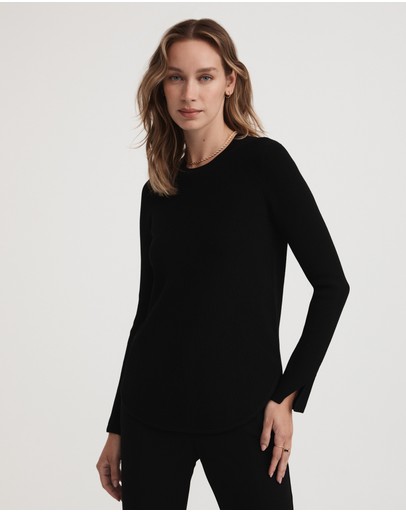 Witchery Crepe Crew Neck Knit