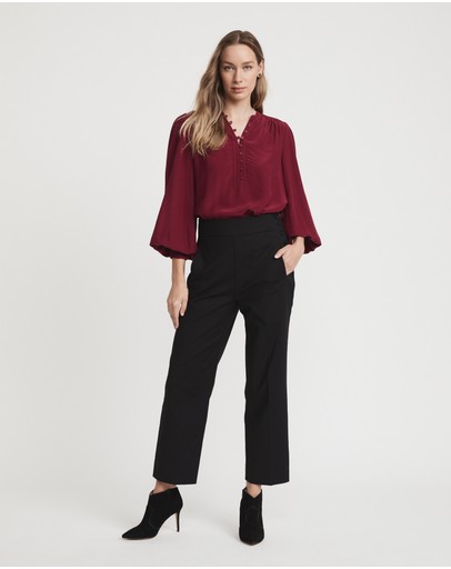 Witchery Viscose Half Placket Blouse