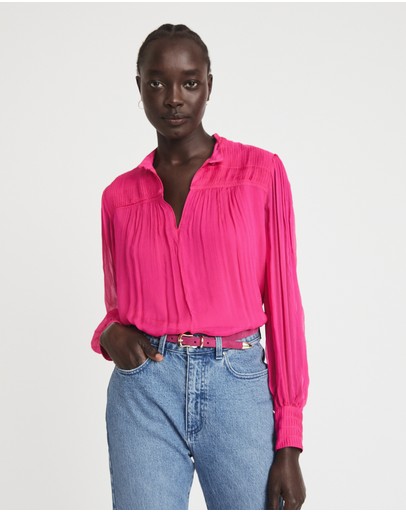 Witchery Pin Tuck Detail Blouse