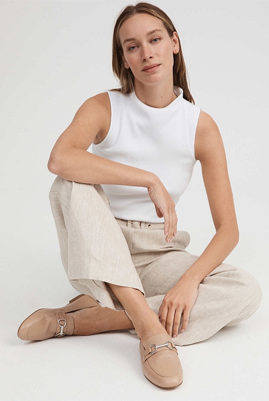 Snaffle Leather Loafer - Acorn