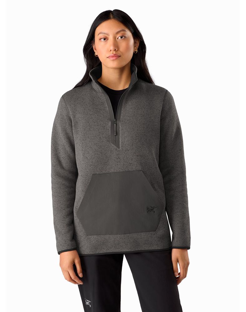Arc'teryx Extravert 1/2 Zip Neck Fleece Womens - Grey