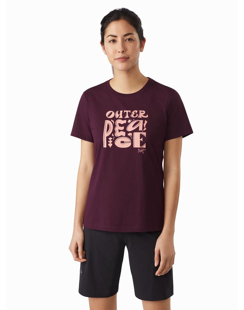Arc'teryx Outer Peace T-Shirt Womens - Purple