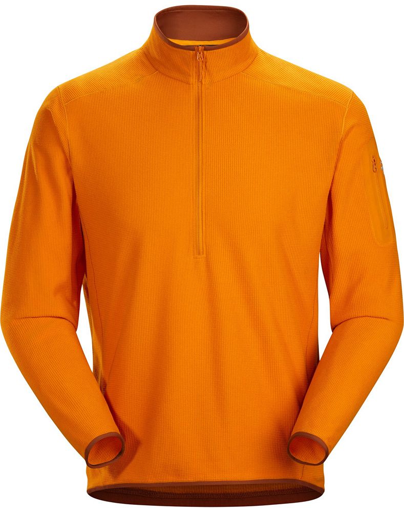Arc'teryx Delta LT Zip Neck Pullover Mens - Orange