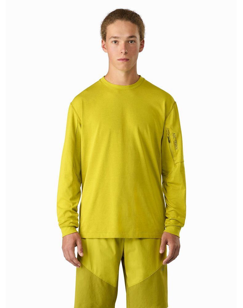 Arc'teryx Copal Bird LS T-Shirt Mens - Yellow