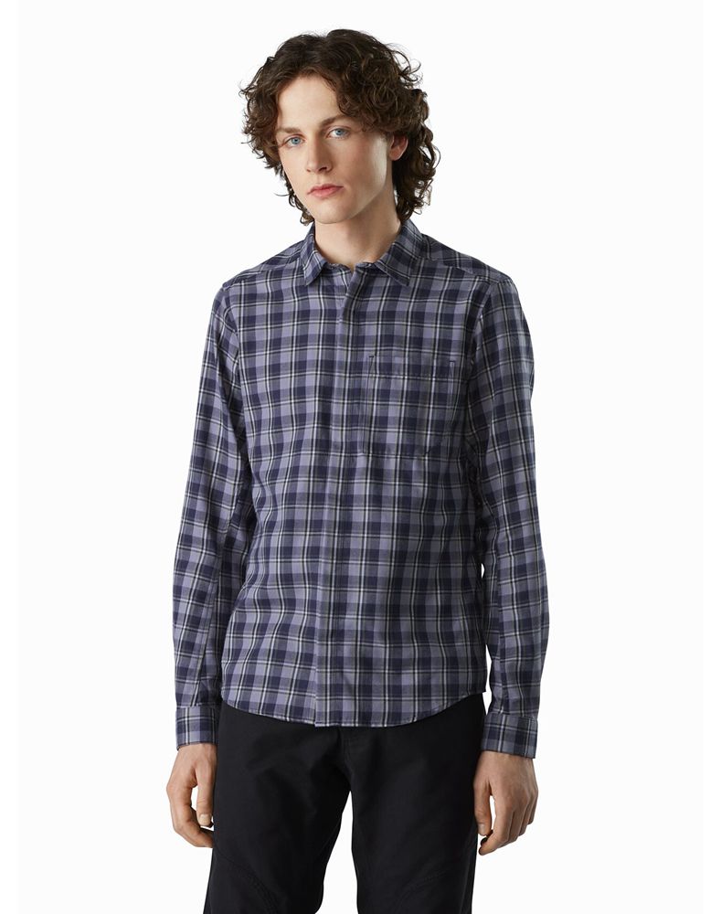 Arc'teryx Bernal LS Shirt Mens - Blue