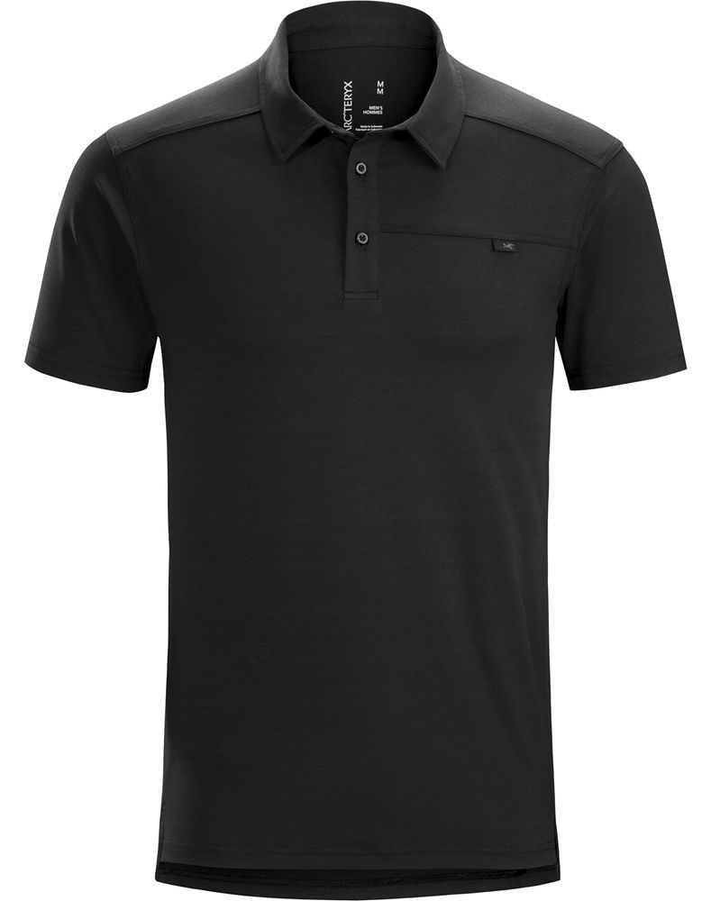 Arc'teryx Captive SS Polo Shirt Mens - Black