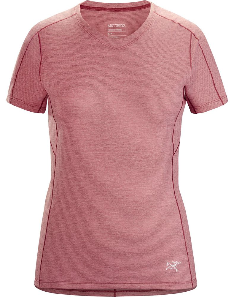 Arc'teryx Taema V-Neck SS T-Shirt Womens - Pink
