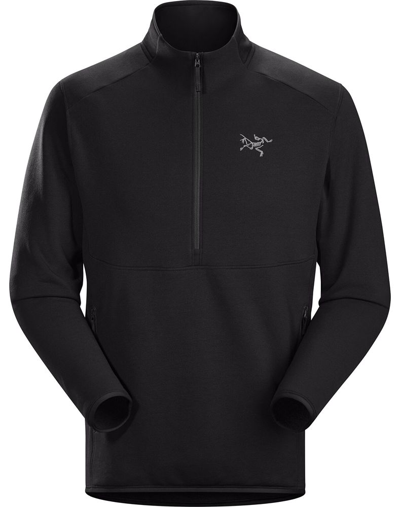 Arc'teryx Kyanite AR 1/2 Zip Neck Fleece Mens - Black