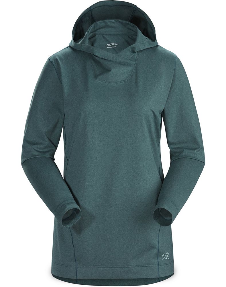 Arc'teryx Remige Hoody T-Shirt Womens - Blue