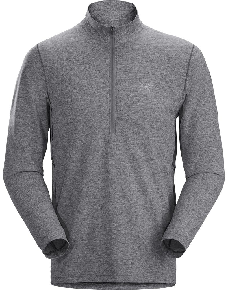Arc'teryx Cormac Zip Neck LS T-Shirt Mens - Grey