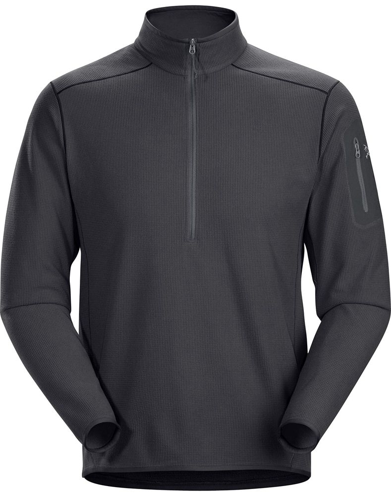 Arc'teryx Delta LT Zip Neck Pullover Mens - Grey