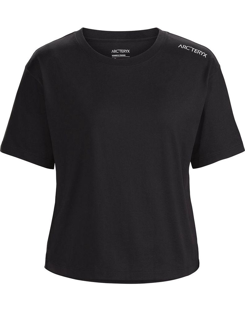 Arc'teryx Off Center Crop T-Shirt Womens - Black