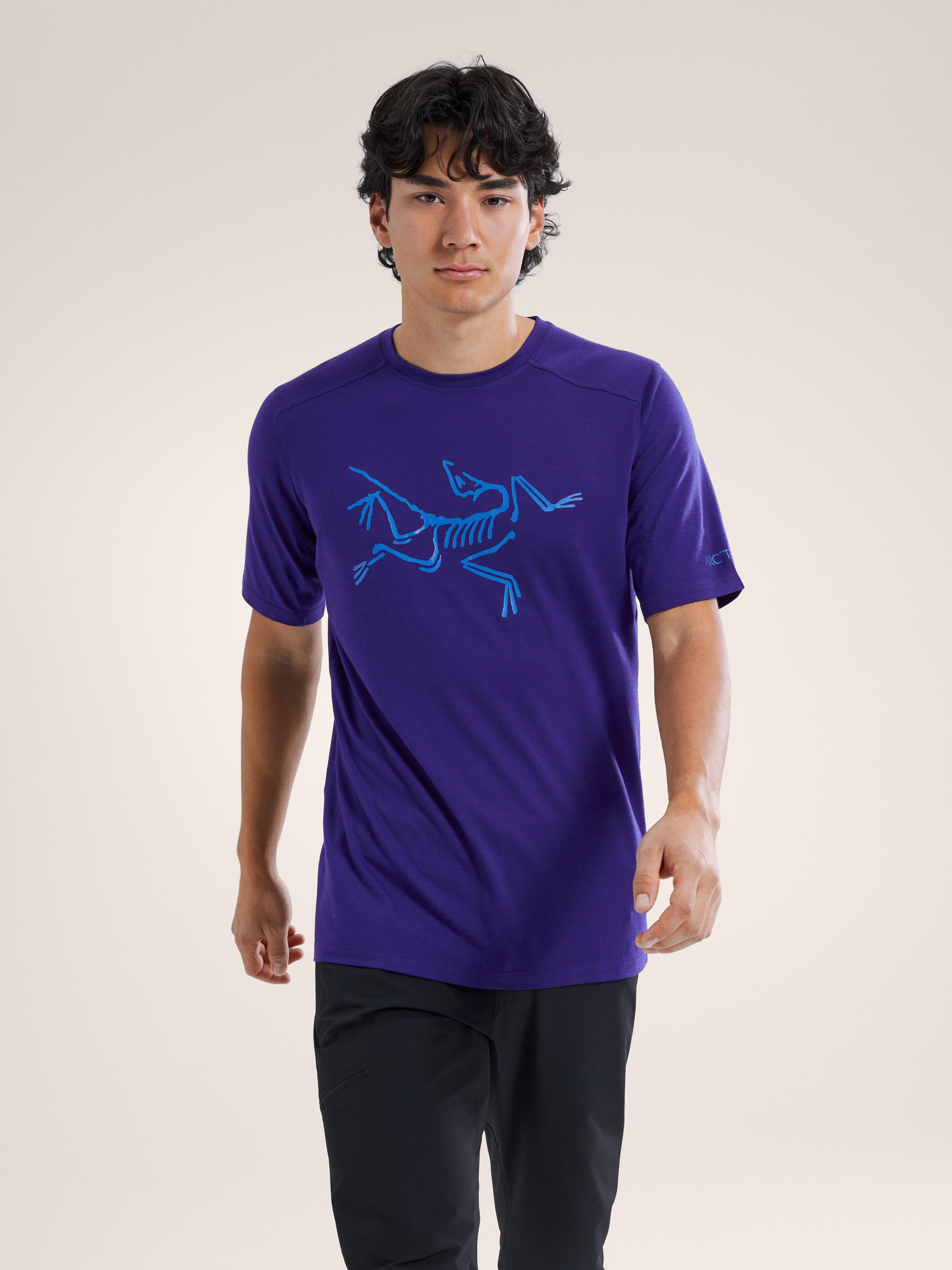 Ionia Merino Wool Logo Shirt SS Men's