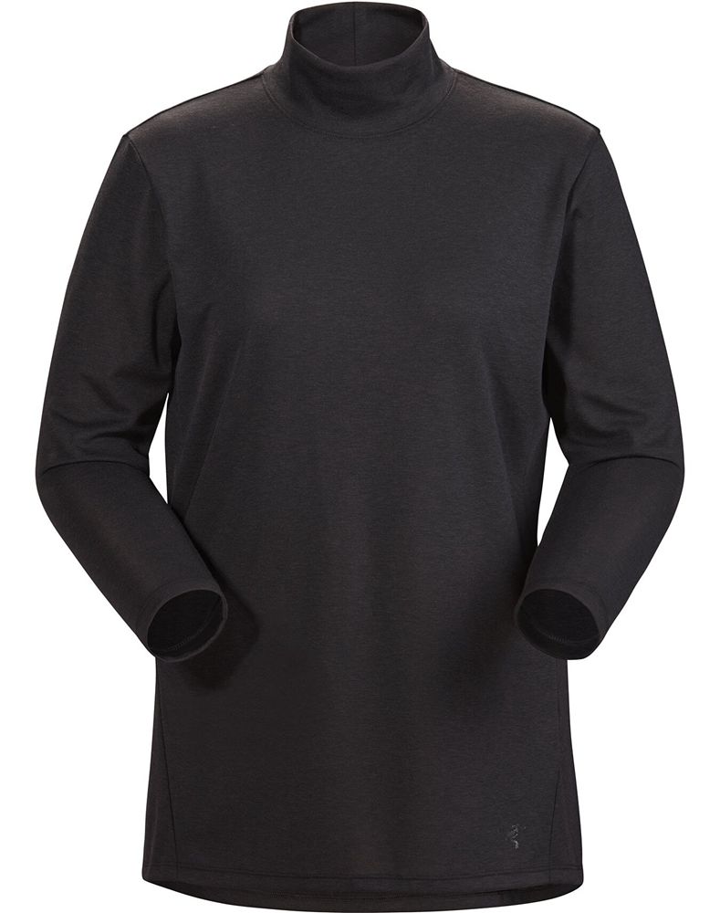 Arc'teryx Lumin Mock Neck Top Womens - Black