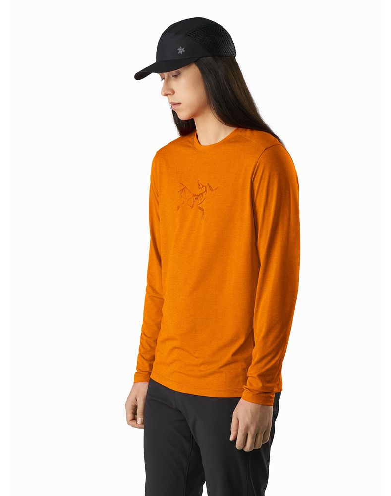 Arc'teryx Cormac Logo LS T-Shirt Mens - Orange
