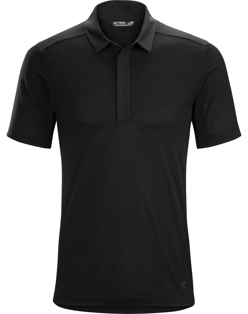 Arc'teryx A2B SS Polo Shirt Mens - Black