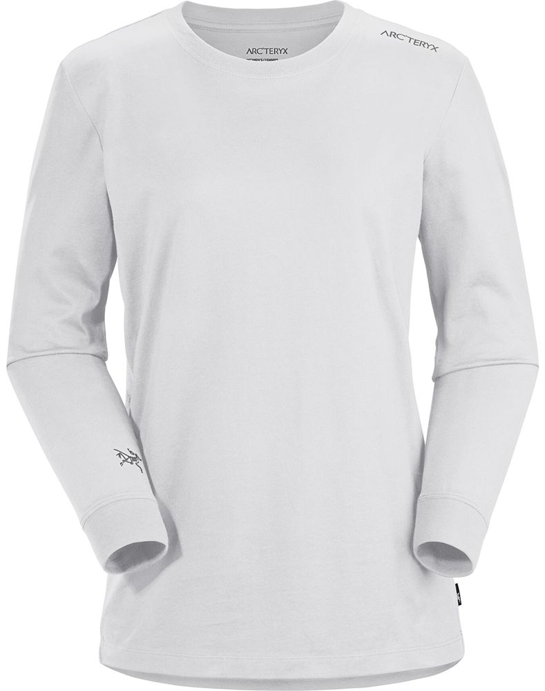 Arc'teryx Off Center LS T-Shirt Womens - White