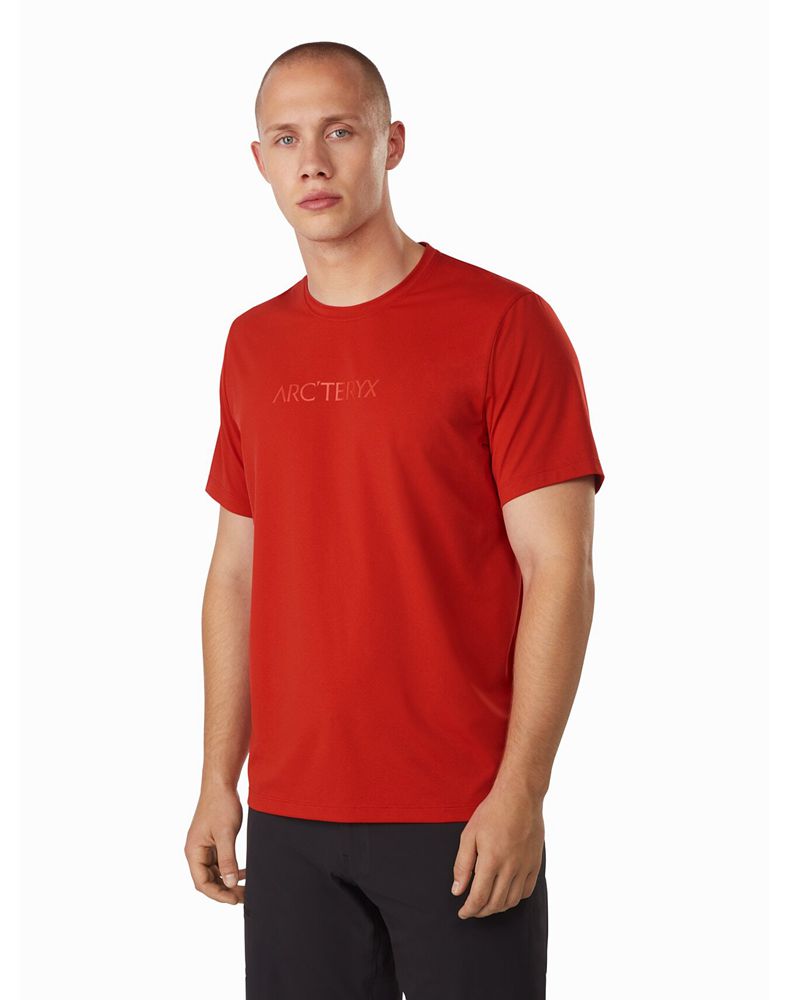 Arc'teryx Remige Word SS T-Shirt Mens - Red