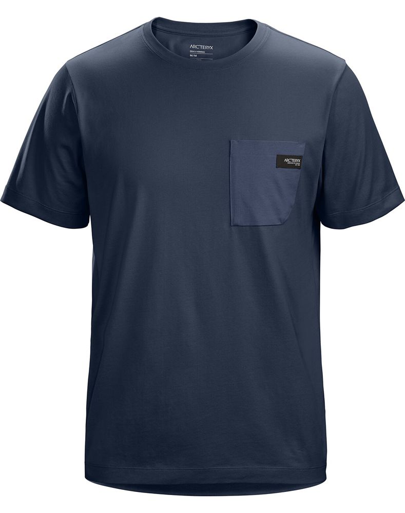 Arc'teryx Cinder Pocket T-Shirt Mens - Blue