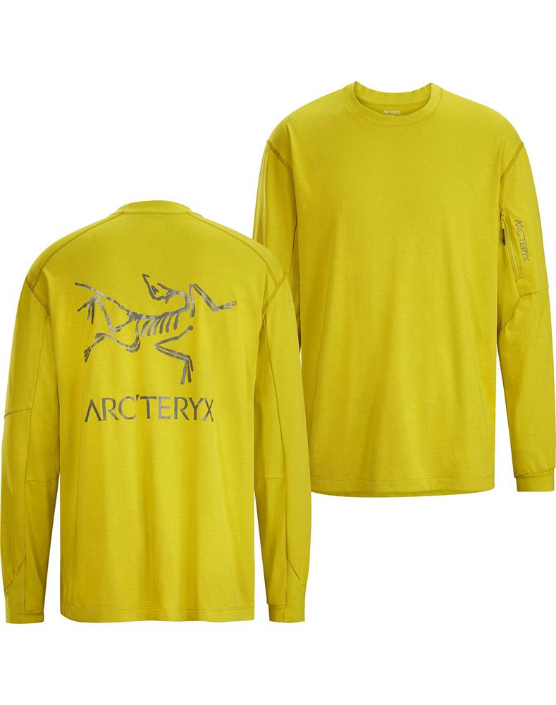 Arc'teryx Copal Bird LS T-Shirt Mens - Yellow