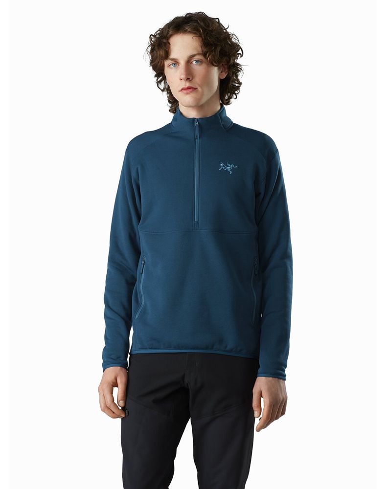 Arc'teryx Kyanite AR 1/2 Zip Neck Fleece Mens - Blue