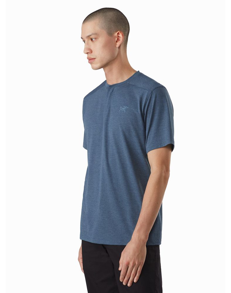 Arc'teryx Kadem Henley SS T-Shirt Mens - Blue