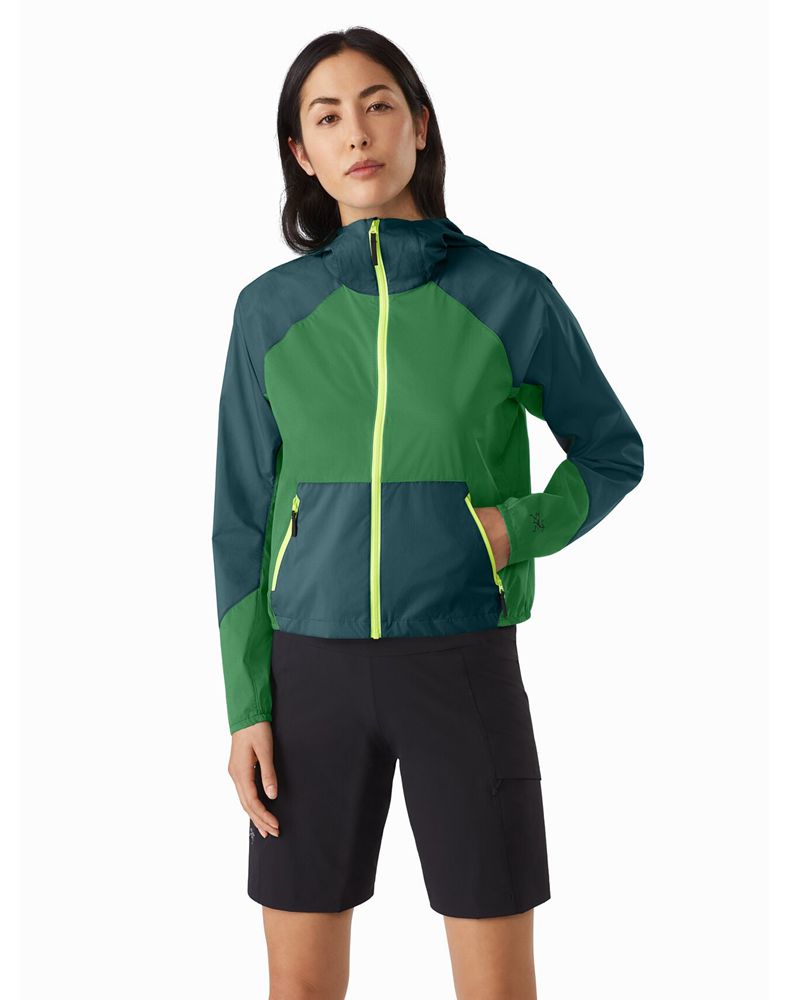 Arc'teryx Stowe Windshell ReBird Jacket Womens - Green