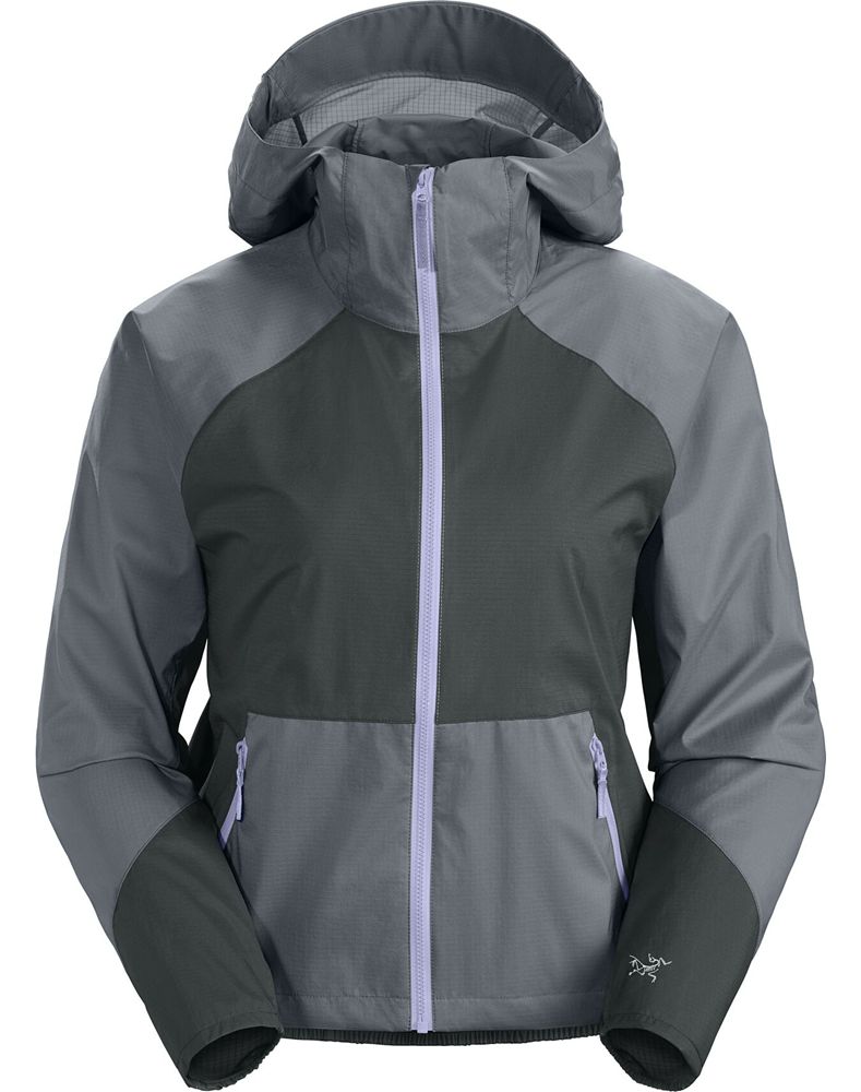 Arc'teryx Stowe Windshell ReBird Jacket Womens - Grey