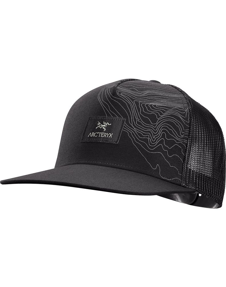 Arc'teryx Topographical Trucker Hat Mens - Black