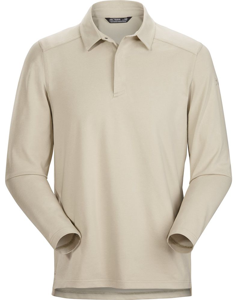 Arc'teryx Captive LS Polo Shirt Mens - Beige