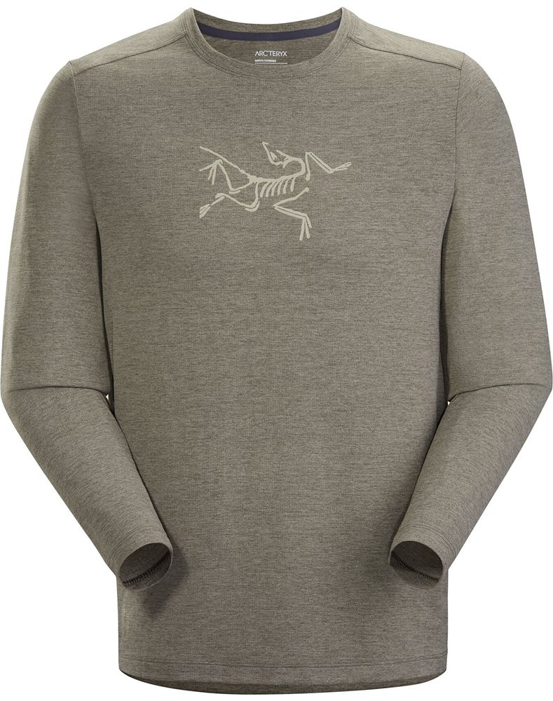 Arc'teryx Cormac Logo LS T-Shirt Mens - Beige