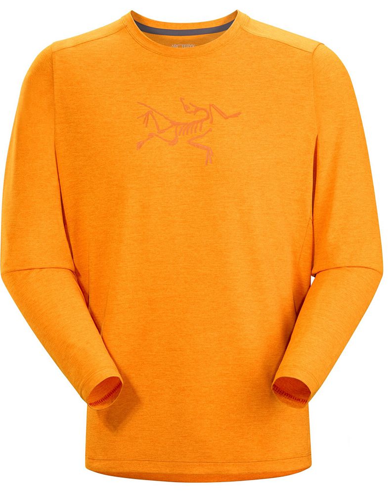 Arc'teryx Cormac Logo LS T-Shirt Mens - Orange