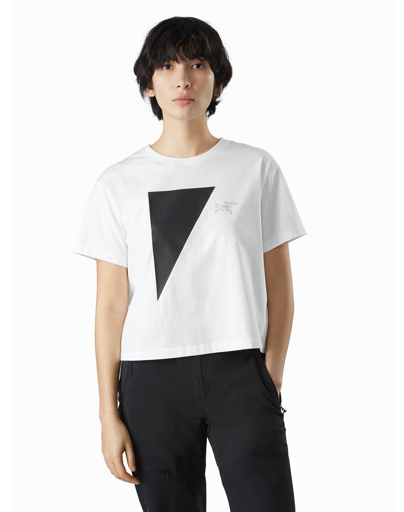 Arc'teryx Arc'postrophe Bird Crop T-Shirt Womens - White