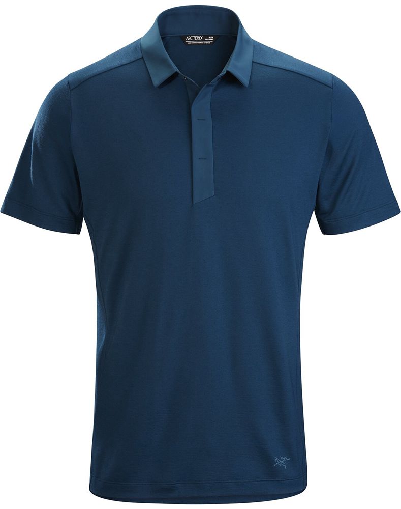 Arc'teryx A2B SS Polo Shirt Mens - Blue